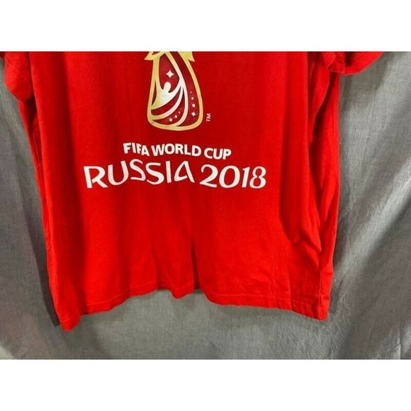 Russia 2018 Fifa Adidas Shirt Adult Extra Large Red Short Sleeve Tee Mens. - Picture 3 of 9